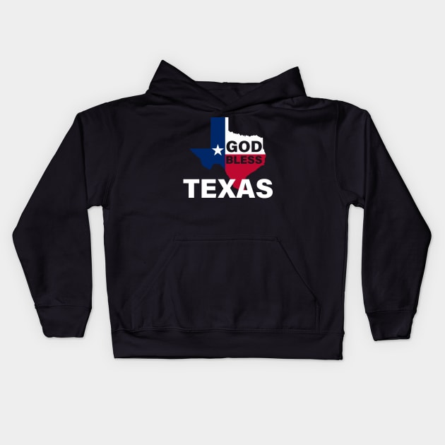 God bless Texas Kids Hoodie by OnuM2018